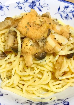 たっぷりキノコのたらこパスタ-レシピのメイン写真