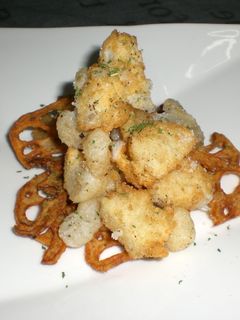 揚げモチと蓮根チップ~塩味~-レシピのメイン写真