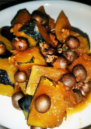むかごとかぼちゃの煮物-レシピのメイン写真