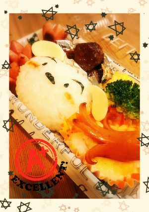キャラ弁　簡単　シロ☆-レシピのメイン写真