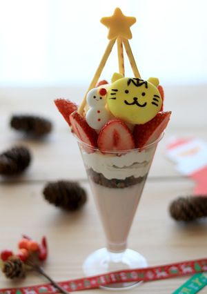 クリスマスパフェ-レシピのメイン写真