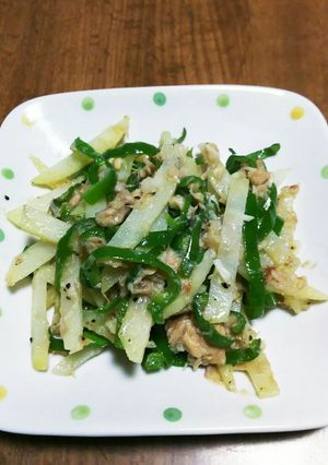 シャキシャキじゃがいもとピーマンの炒め物-レシピのメイン写真