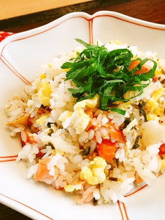 鮭とらっきょの昆布うま味たっぷり混ぜ寿司-レシピのメイン写真