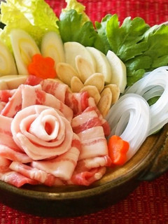 生マロニーのぼたん鍋風-レシピのメイン写真
