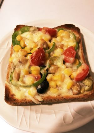 ビーンズピザトースト-レシピのメイン写真