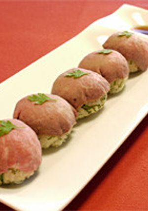 ローストビーフの手まり寿司-レシピのメイン写真