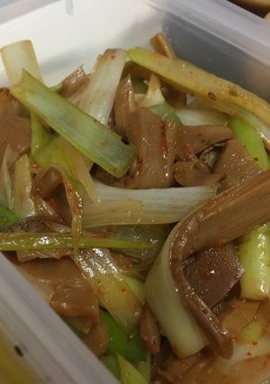おつまみ！焼きネギとメンマのピリ辛和え♪-レシピのメイン写真
