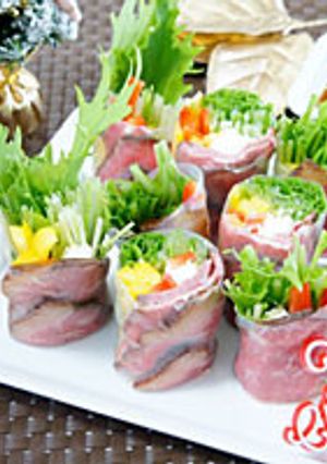 ローストビーフの生春巻き-レシピのメイン写真