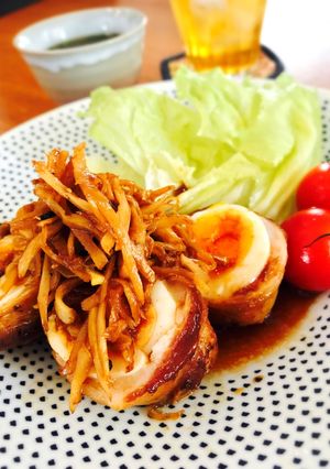 家計応援★時短♪かさ増し♪肉巻き卵-レシピのメイン写真