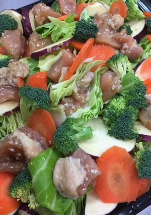 鶏胸肉で節約☆フライパンぎゅうぎゅう焼き-レシピのメイン写真