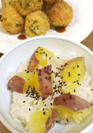 鳴門金時のしっとりホクホクさつまいもご飯-レシピのメイン写真