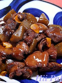 鶏レバーとコンニャクの生姜煮-レシピのメイン写真