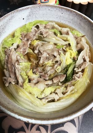 時短☆豚肉と白菜ミルフィーユ(QC無水鍋-レシピのメイン写真