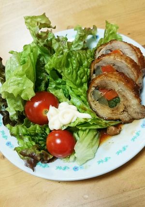 お正月に鶏肉ロール巻き-レシピのメイン写真