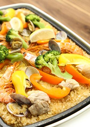 ホットプレートde簡単カレーパエリア-レシピのメイン写真