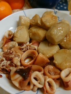里芋とやりいかの煮物-レシピのメイン写真