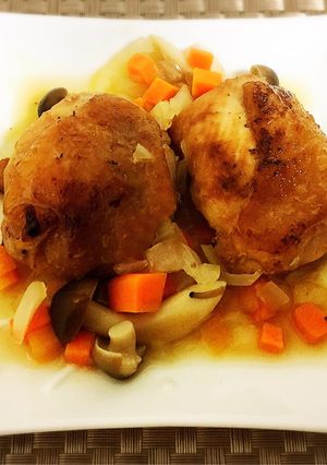 ガーリックチキンソテーのコンソメソース-レシピのメイン写真