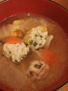 『またなべ~?』回避!ささっと鶏だんご汁-レシピのメイン写真