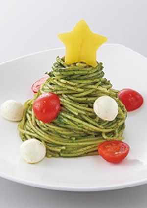 ほうれん草　ツリーパスタ-レシピのメイン写真