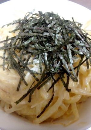 もやしのうどんカルボナーラ-レシピのメイン写真