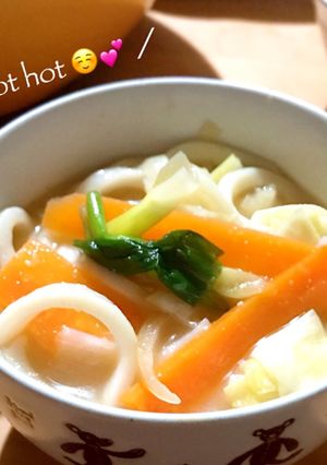野菜たっぷり!あったか味噌うどん-レシピのメイン写真