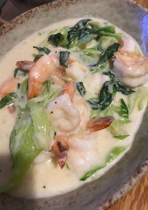 海老と青梗菜の中華風クリーム煮-レシピのメイン写真