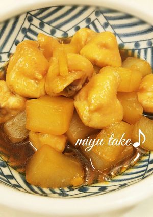 ぼんじりと大根の煮物♪-レシピのメイン写真