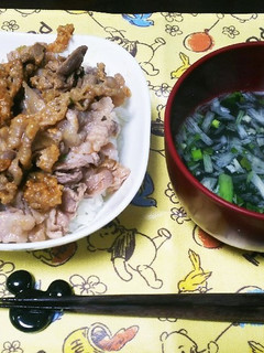 お家で簡単♡ねぎ塩豚丼★-レシピのメイン写真