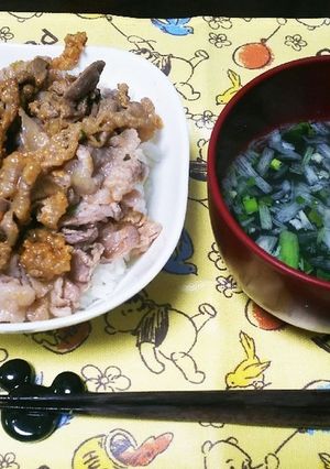 お家で簡単♡ねぎ塩豚丼★-レシピのメイン写真