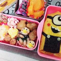 ミニオン キャラ弁 お弁当 ひよこさん-レシピのメイン写真