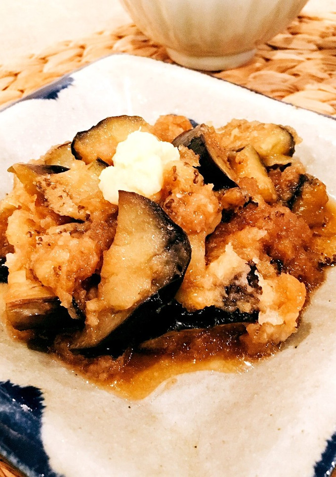 簡単！揚げなすのおろし煮-レシピのメイン写真
