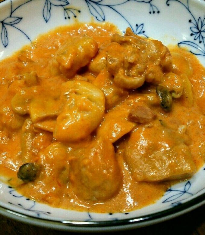 白い薩摩芋ニョッキのトマトクリーム煮-レシピのメイン写真