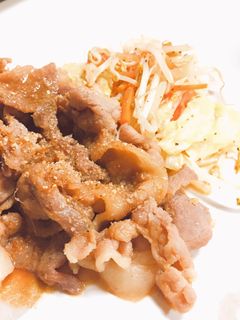 旨い!豚こましょうが焼き 炒め野菜添え-レシピのメイン写真