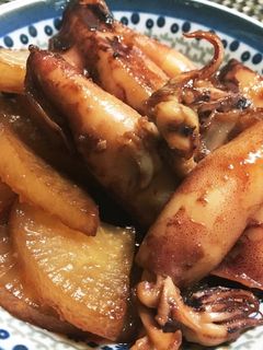 ヤリイカと大根の煮物-レシピのメイン写真