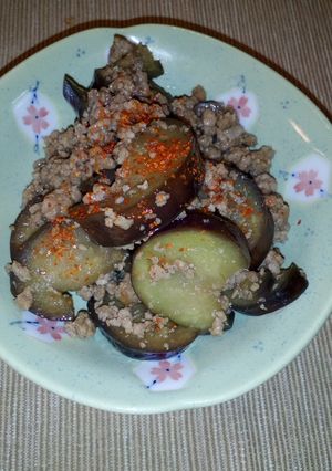 なすと豚挽肉のバカタレ炒め-レシピのメイン写真