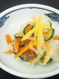 ゆずの酢の物-レシピのメイン写真