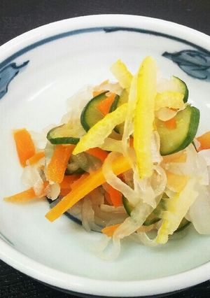 ゆずの酢の物-レシピのメイン写真
