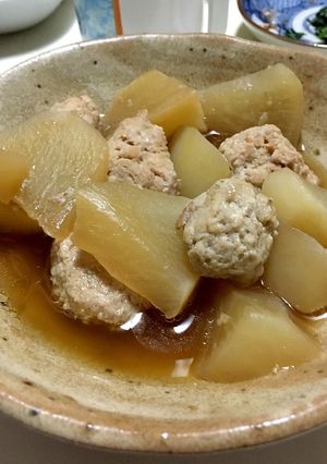 柔らかい肉団子と大根の煮物-レシピのメイン写真