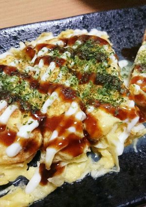 お好み焼き風☆卵焼き-レシピのメイン写真