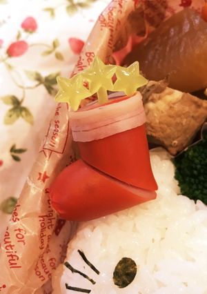 お弁当に♡クリスマスのサンタブーツ-レシピのメイン写真