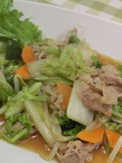白菜と豚肉のササっと炒めあんかけ風-レシピのメイン写真