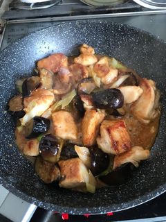 鶏胸肉とナスのピリ辛味噌炒め-レシピのメイン写真