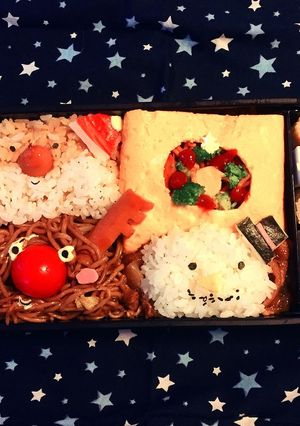 男の子のためのクリスマス弁当.☆*。-レシピのメイン写真