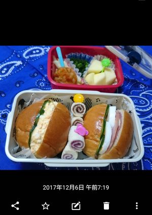 小学生 お弁当 ロールサンド-レシピのメイン写真