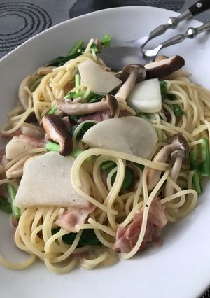 かぶときのこのスープパスタ-レシピのメイン写真