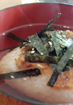 甲州×身延　味噌焼きおにぎりのだし茶漬け-レシピのメイン写真
