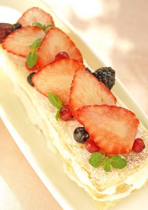ダイエットクリームで簡単ミルフィーユ♪-レシピのメイン写真
