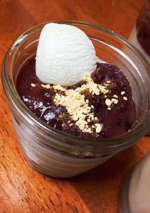ほうじ茶プリン〜きびだんごのせ〜-レシピのメイン写真