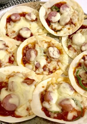 餃子の皮でおつまみピザ-レシピのメイン写真