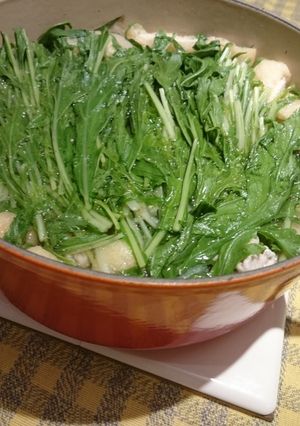 簡単♪水菜と大根のシンプル鍋-レシピのメイン写真